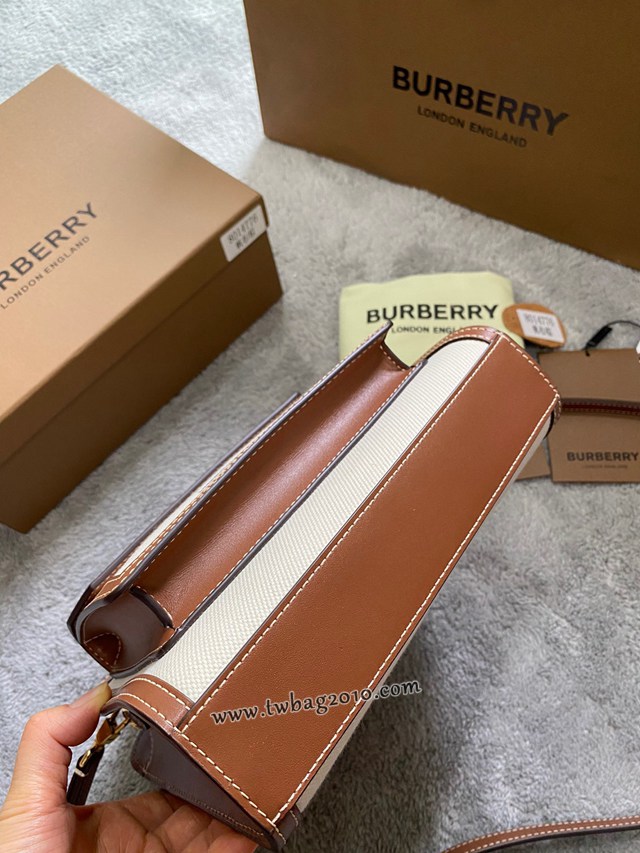 Burberry專門店新款小號撲克包 巴寶莉帆布托特包手提肩背女包 yxb1091